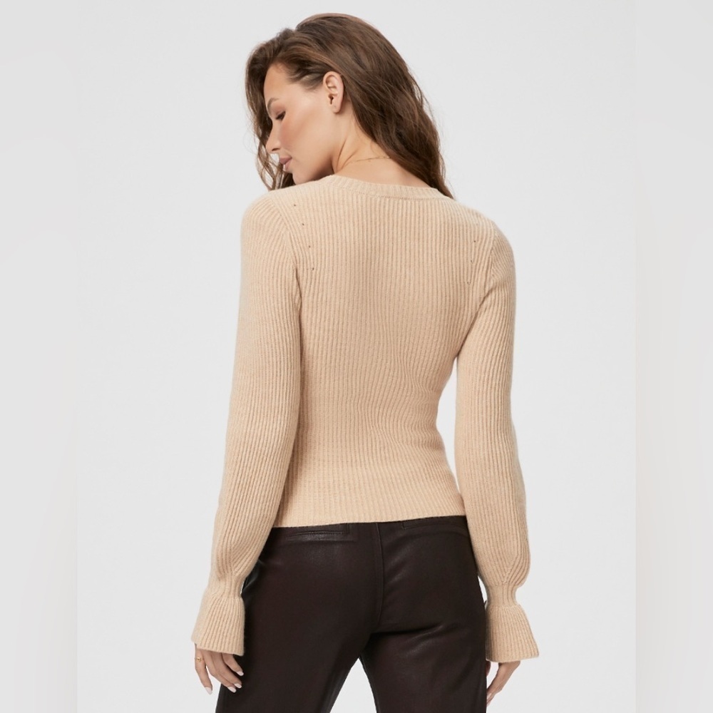 New! Paige Virtue Sweater in Camel 🤎 Medium NWT! - Picture 3 of 10